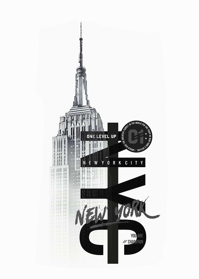 NYC Skyline Graphic