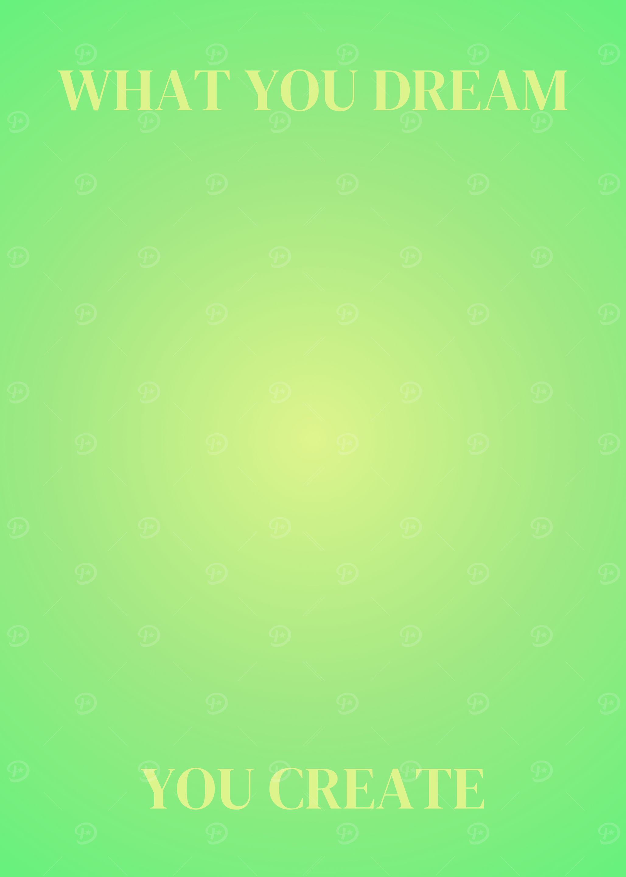 Dream & Create Positive Energy Aura Poster
