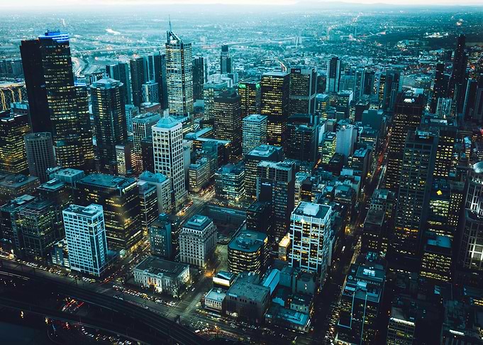 City Lights at Dusk