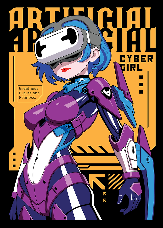 Cyberpunk Anime Girl Manga Japanese Style