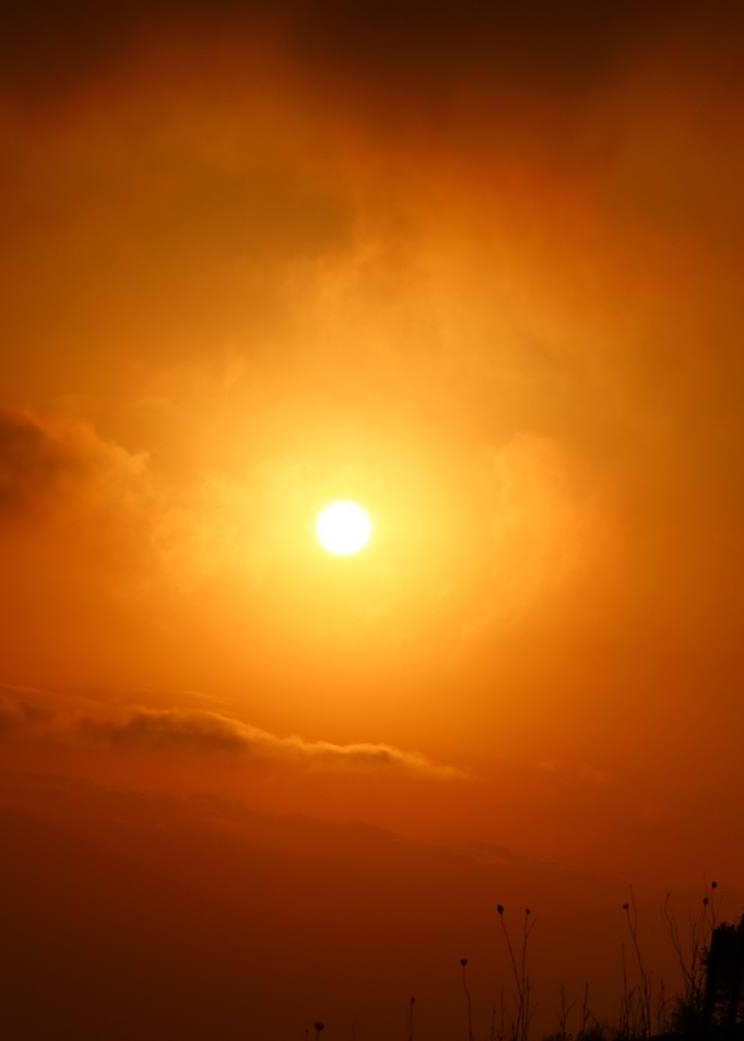 Golden Sunset Sky