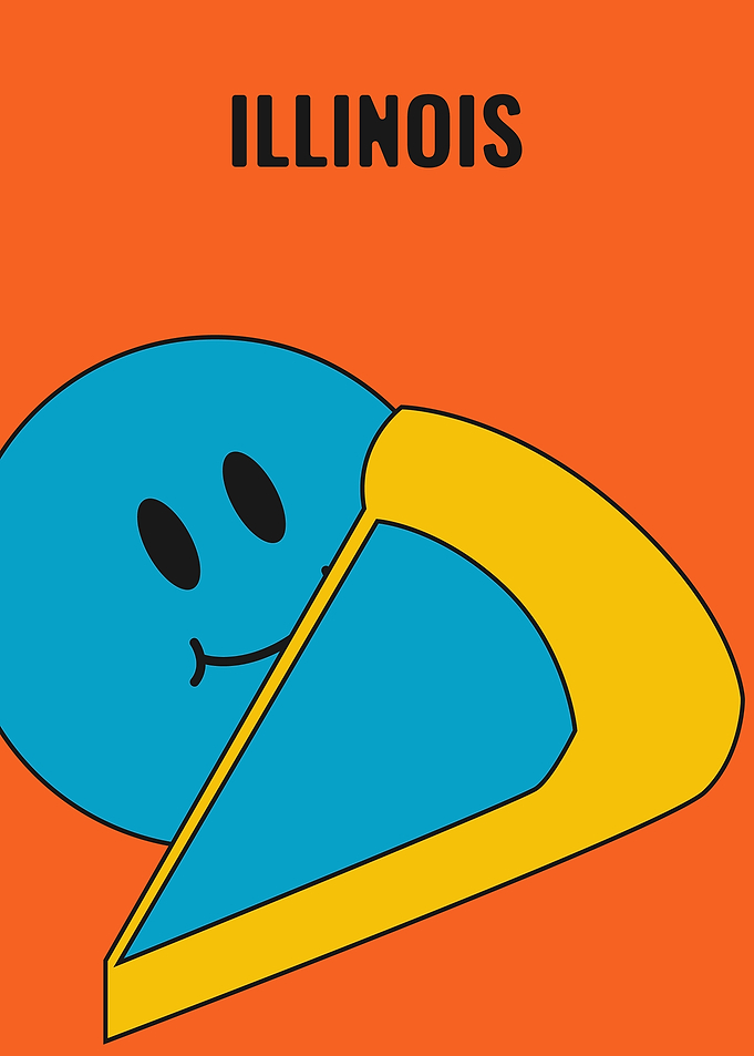 Illinois Pizza Smiley