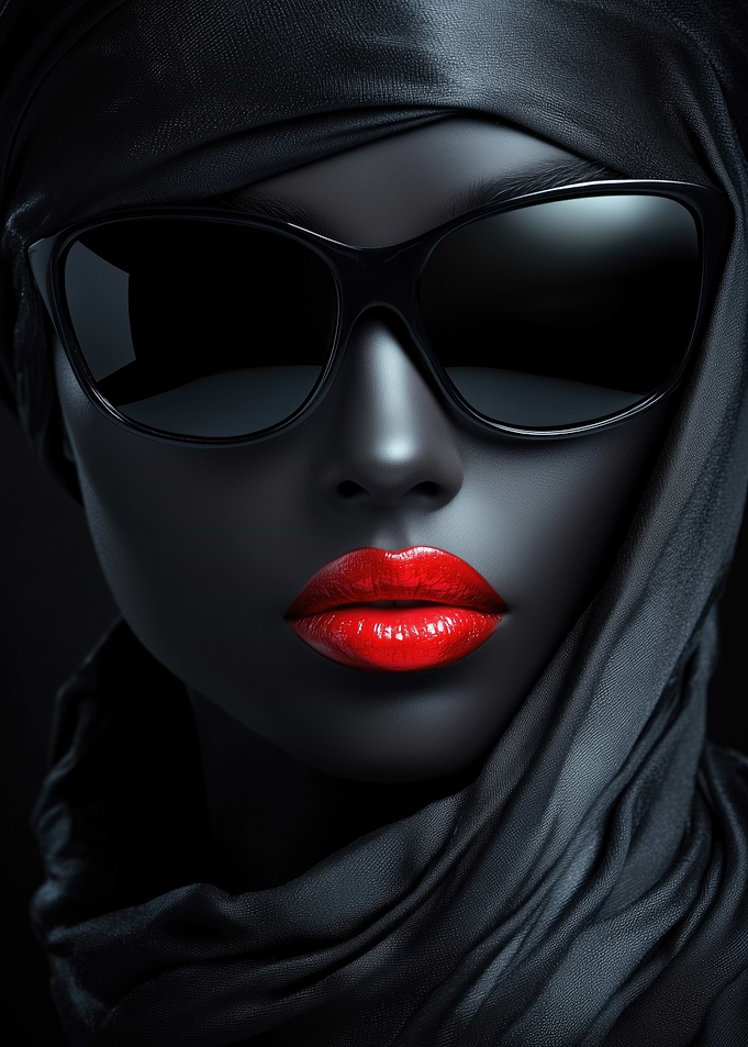 Striking Dark Skin Beauty