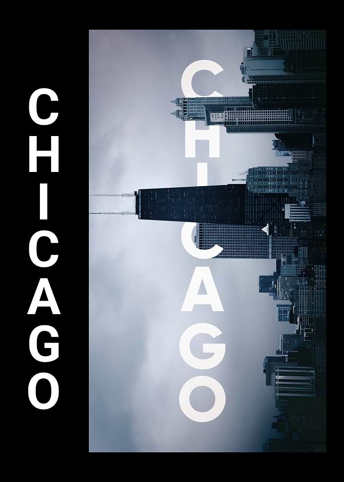 Chicago Skyline Typography