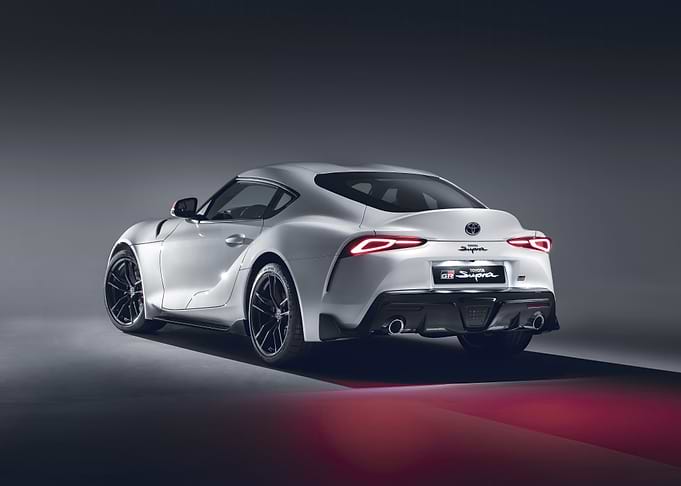 White Toyota Supra