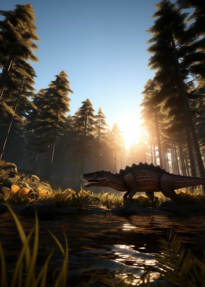 Dinosaur in Forest
