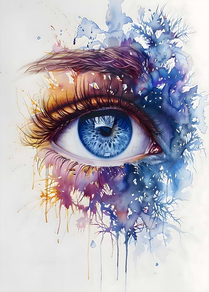 Watercolor Eye Art