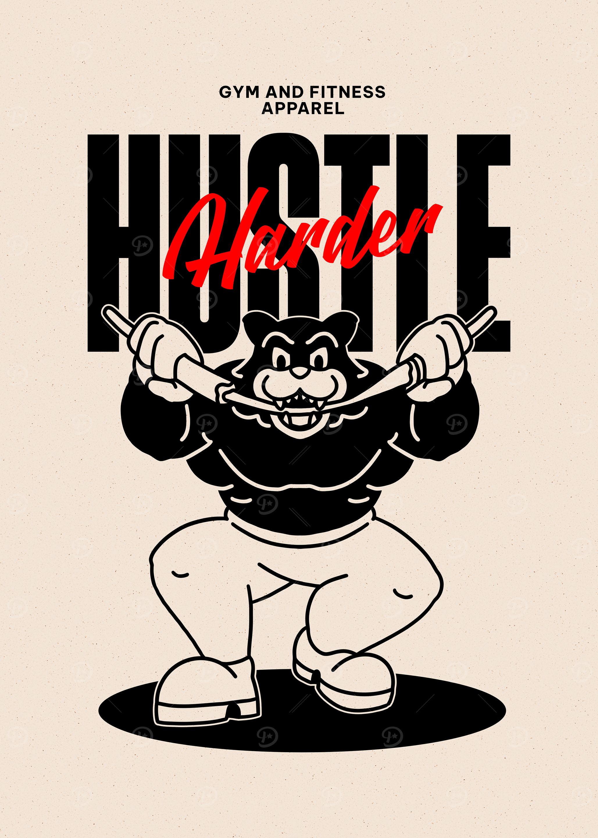 Hustle Harder Gym Design