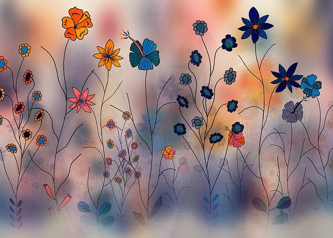 Colorful Floral Art