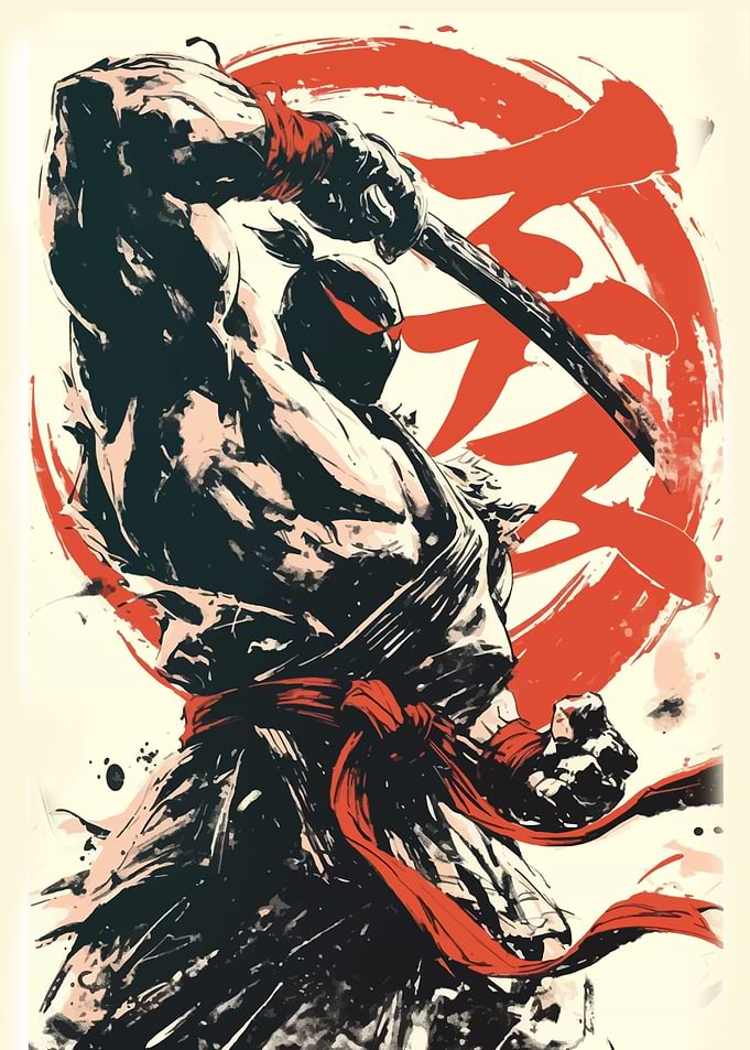 Samurai Warrior Art Print