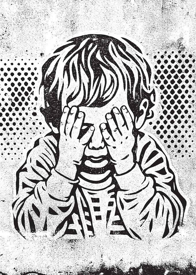 Child Hiding Face