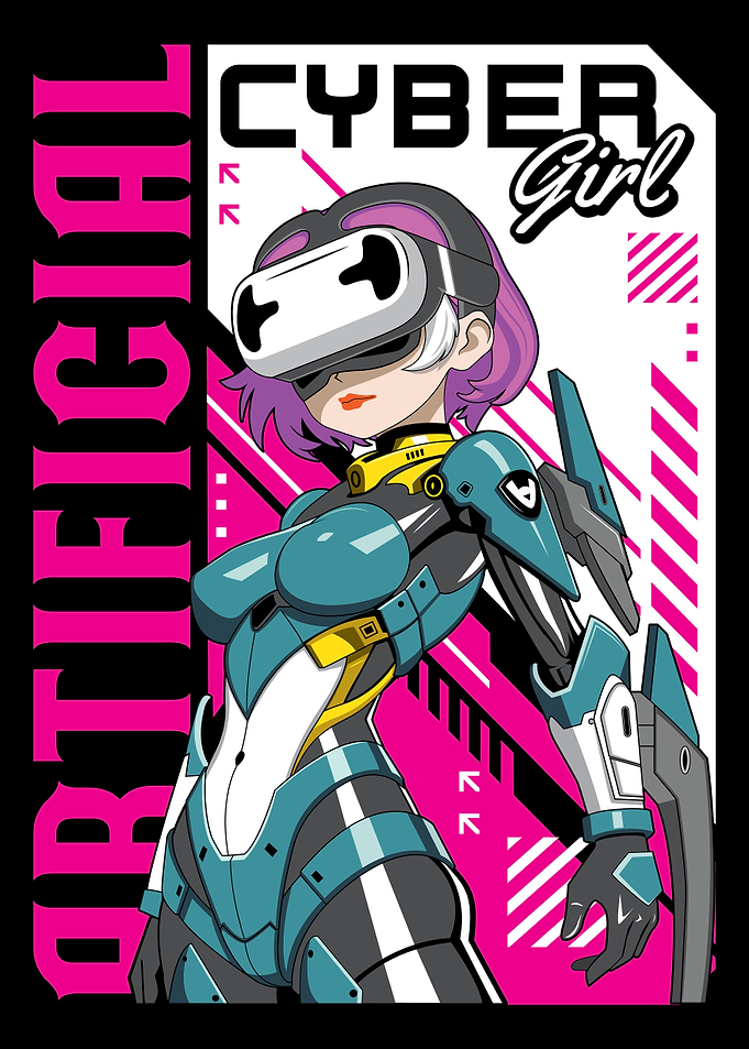Cyberpunk Anime Girl Manga Japanese Style