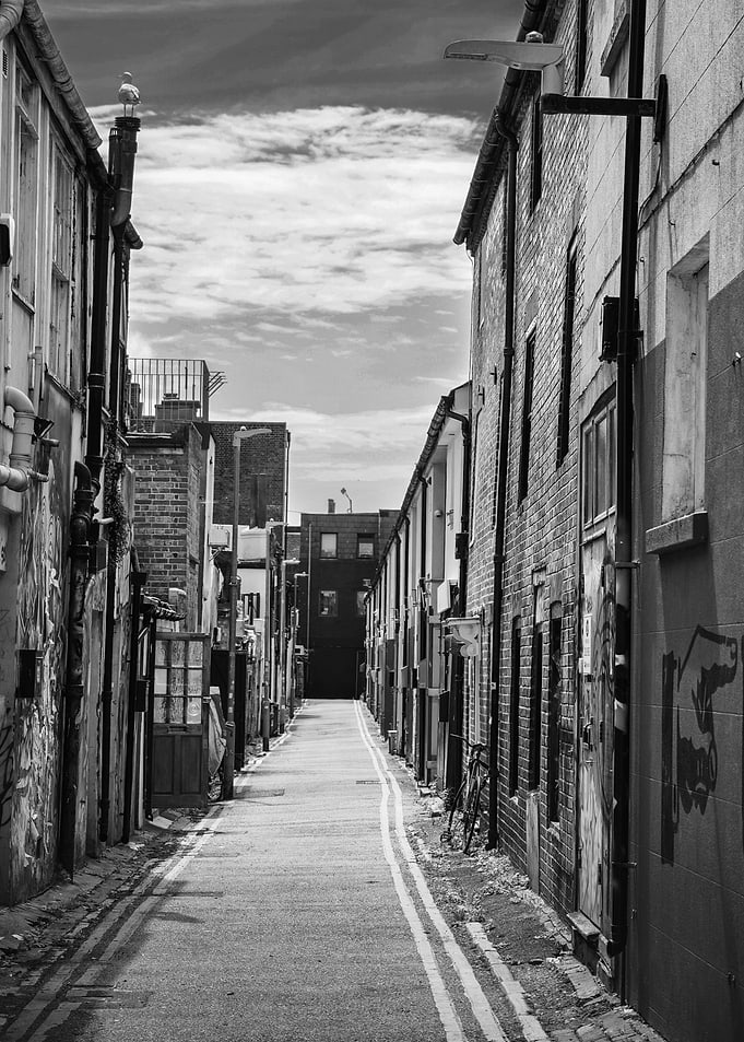 Narrow Brick Alleyway
