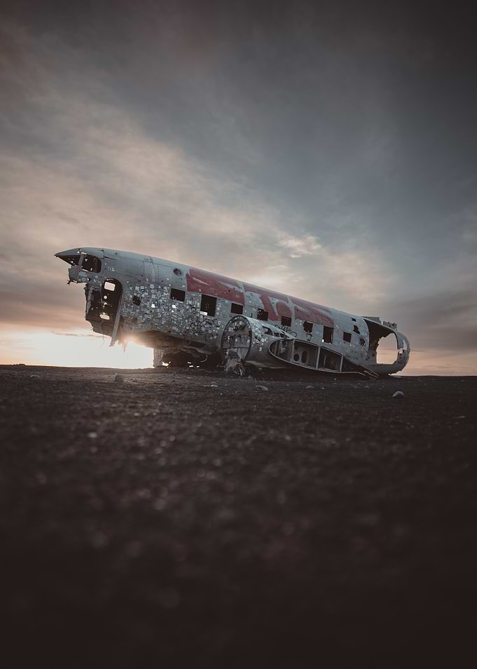 Wrecked Airplane in Iceland