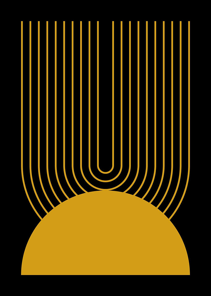Abstract Sunburst Art