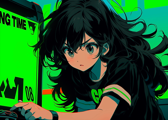 Anime Girl Gamer