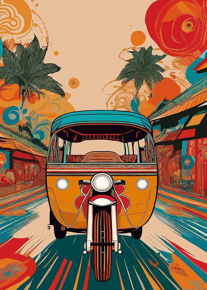 Tuk Tuk in Southeast Asia