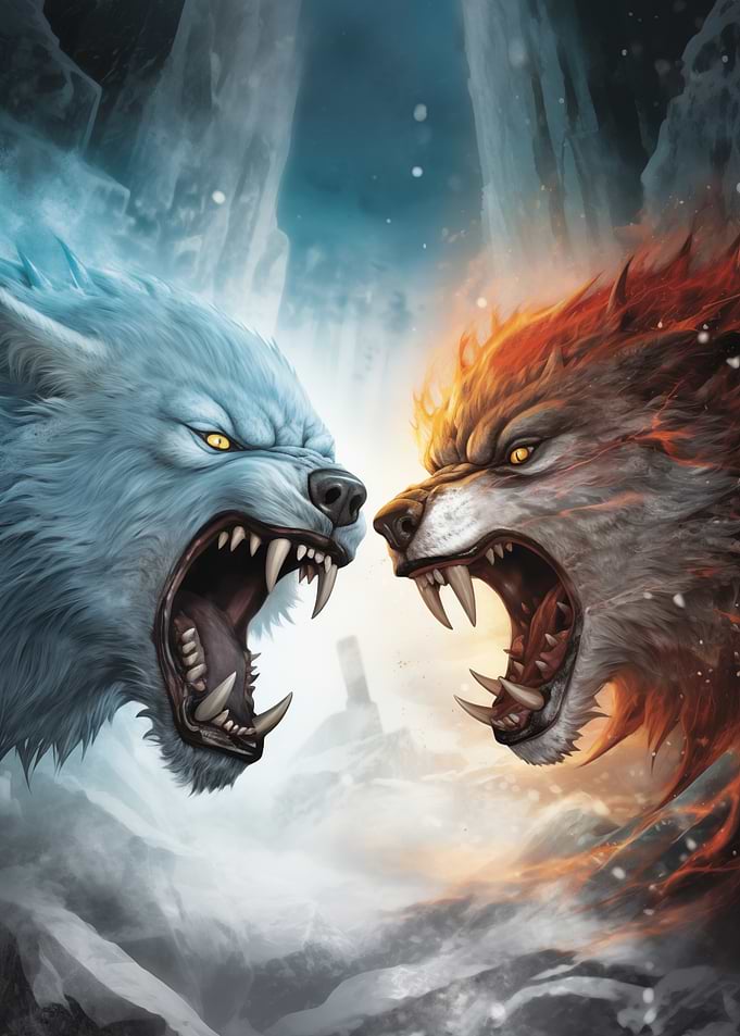 Ice and Fire Wolves