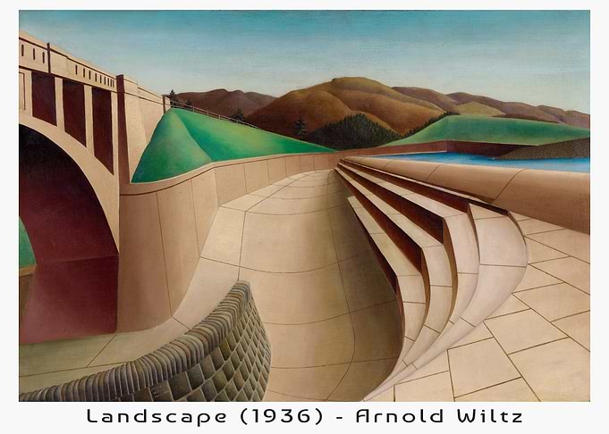 'Landscape' (1936) by Arnold Wiltz