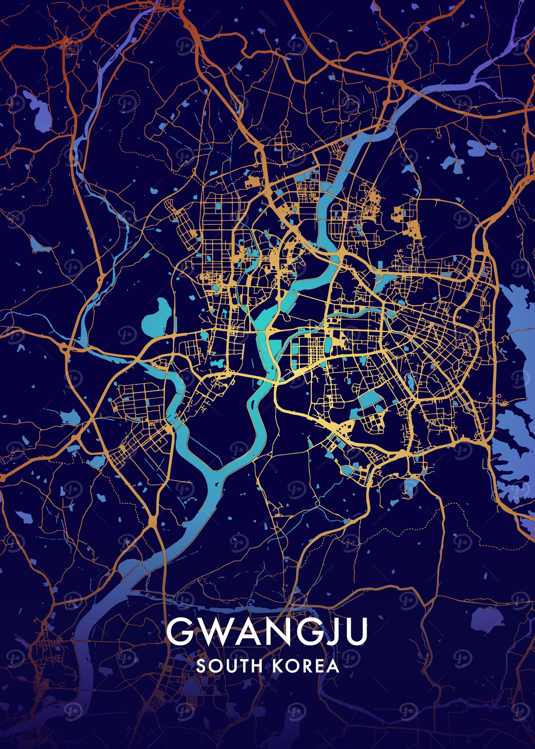 Gwangju City Map