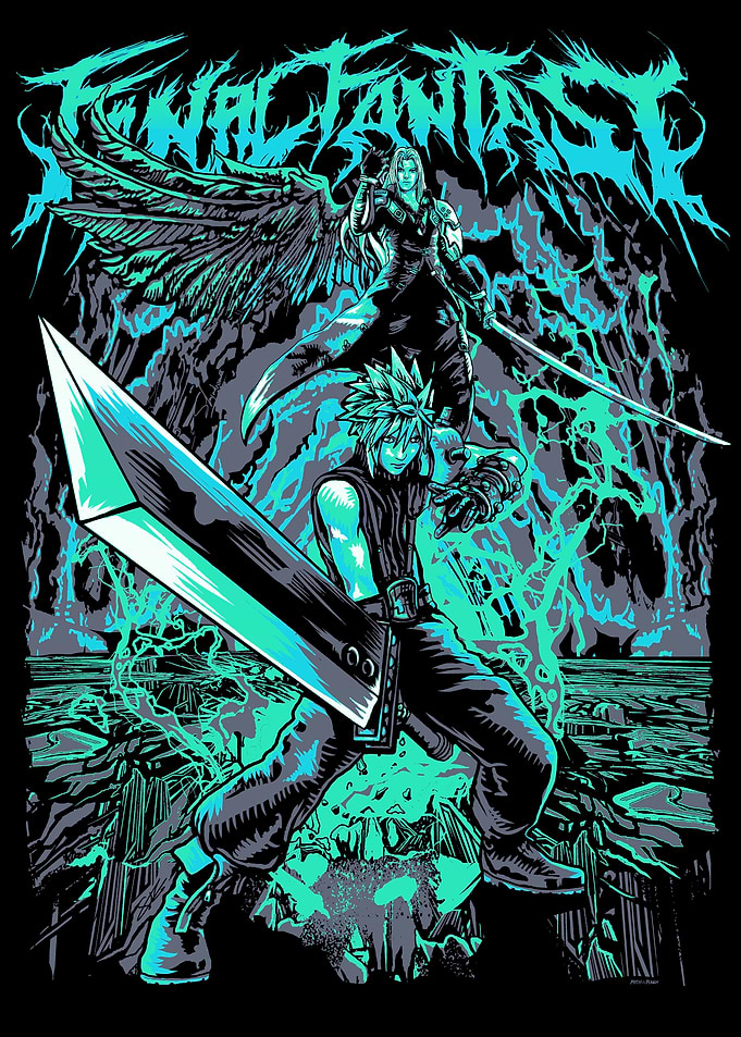 Final Fantasy VII Metal Artwork Col2