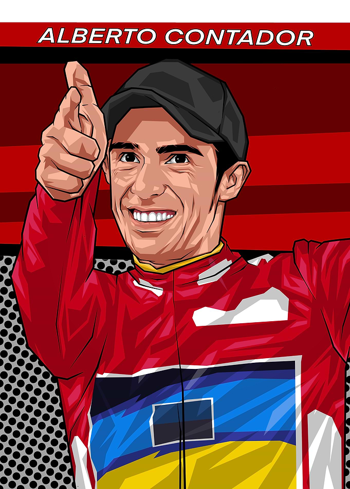 Alberto Contador Cycling Portrait