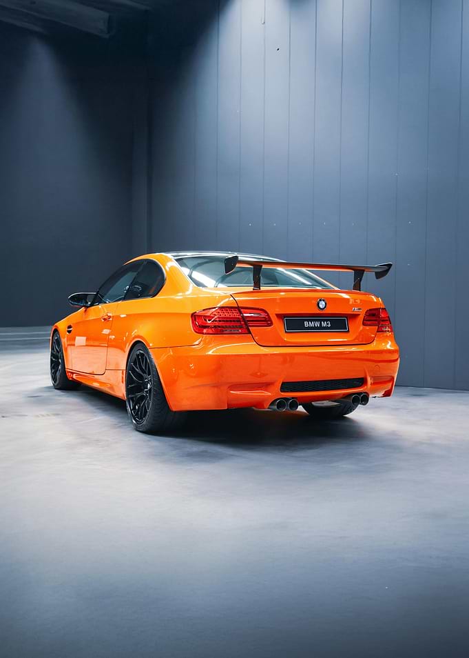 Orange BMW M3 E92