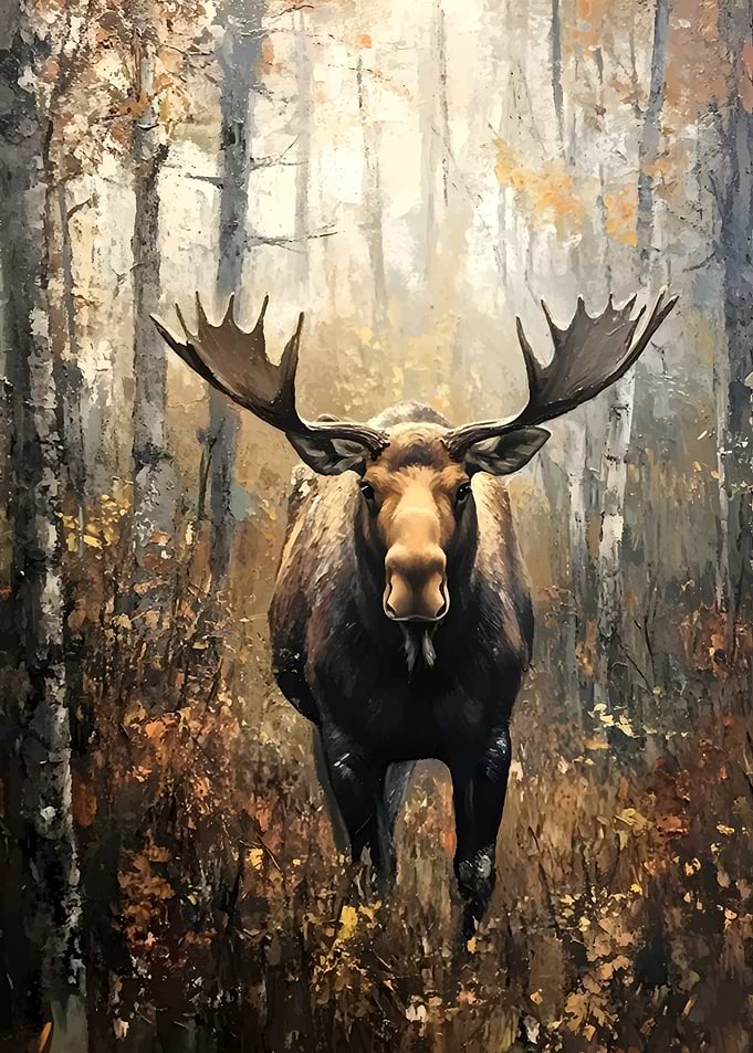 Moose in the Woods