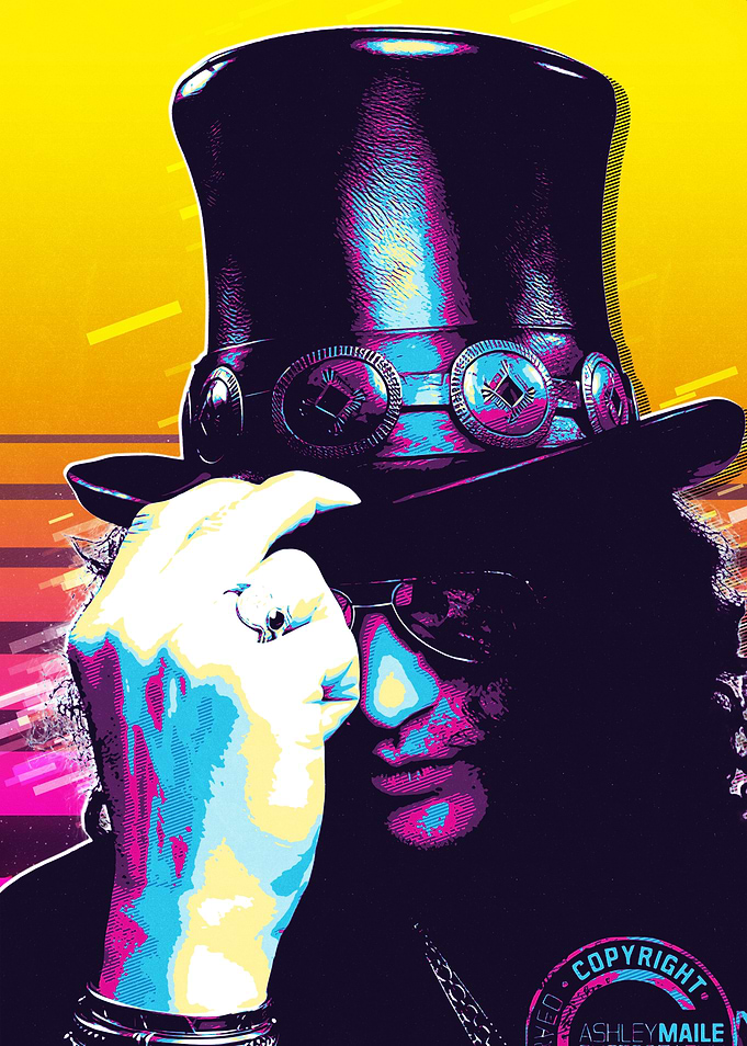 Slash retro art