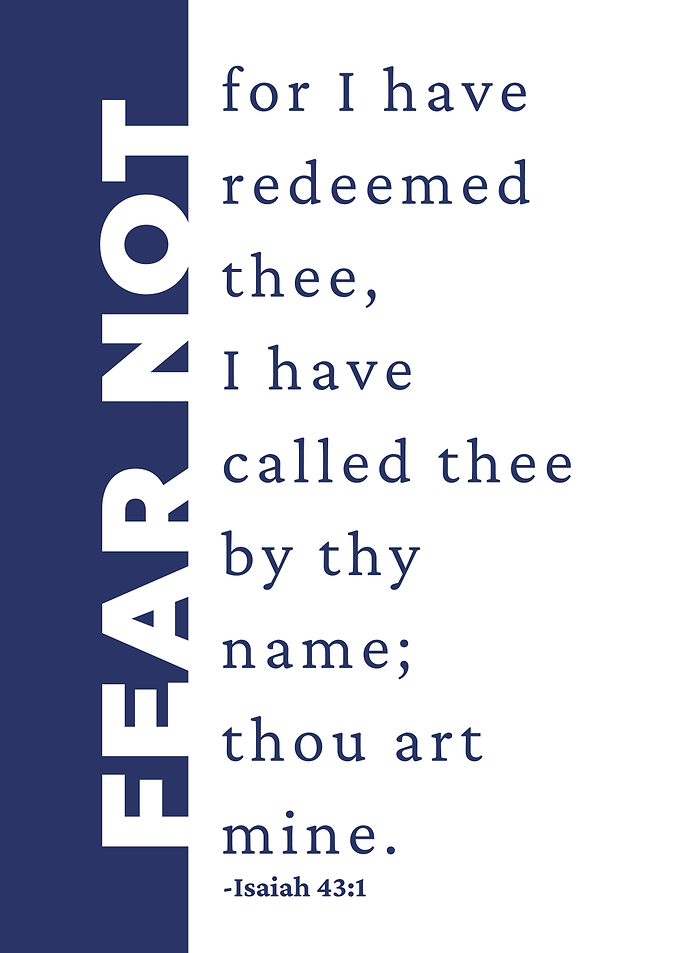 Isaiah 43:1 Christian Bible Verse
