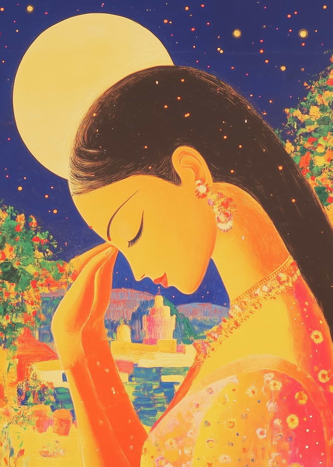 Woman Under the Moon