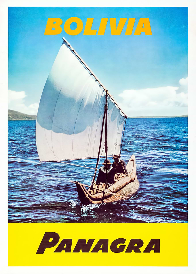 Bolivia Panagra Travel Poster