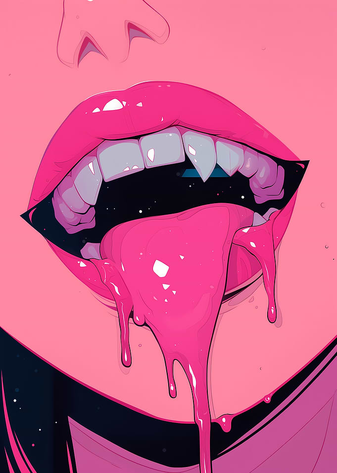 Pink Vampire Lips