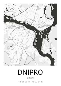 Dnipro City Map