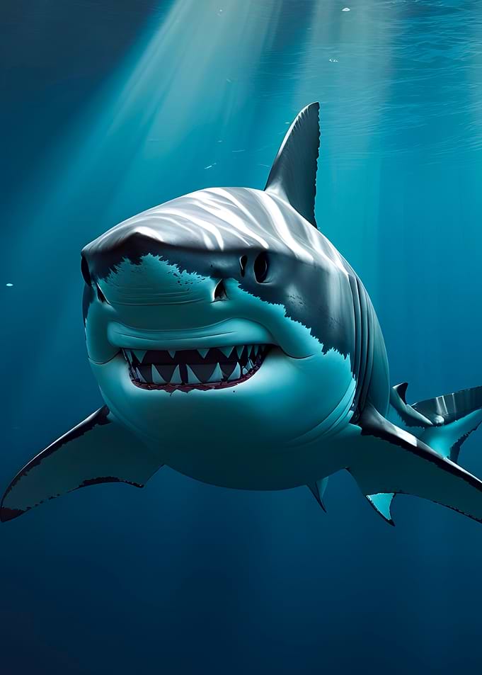 Great White Shark Close-Up