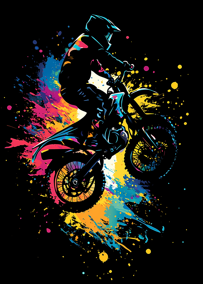 Motocross Rider Silhouette