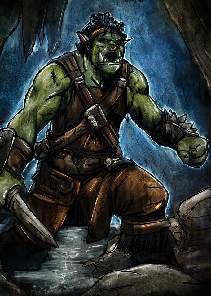 Orc Warrior Illustration