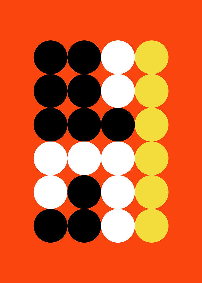 Abstract Circle Minimal Bauhaus Style Art