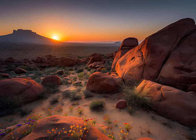 African Wilderness Sunset