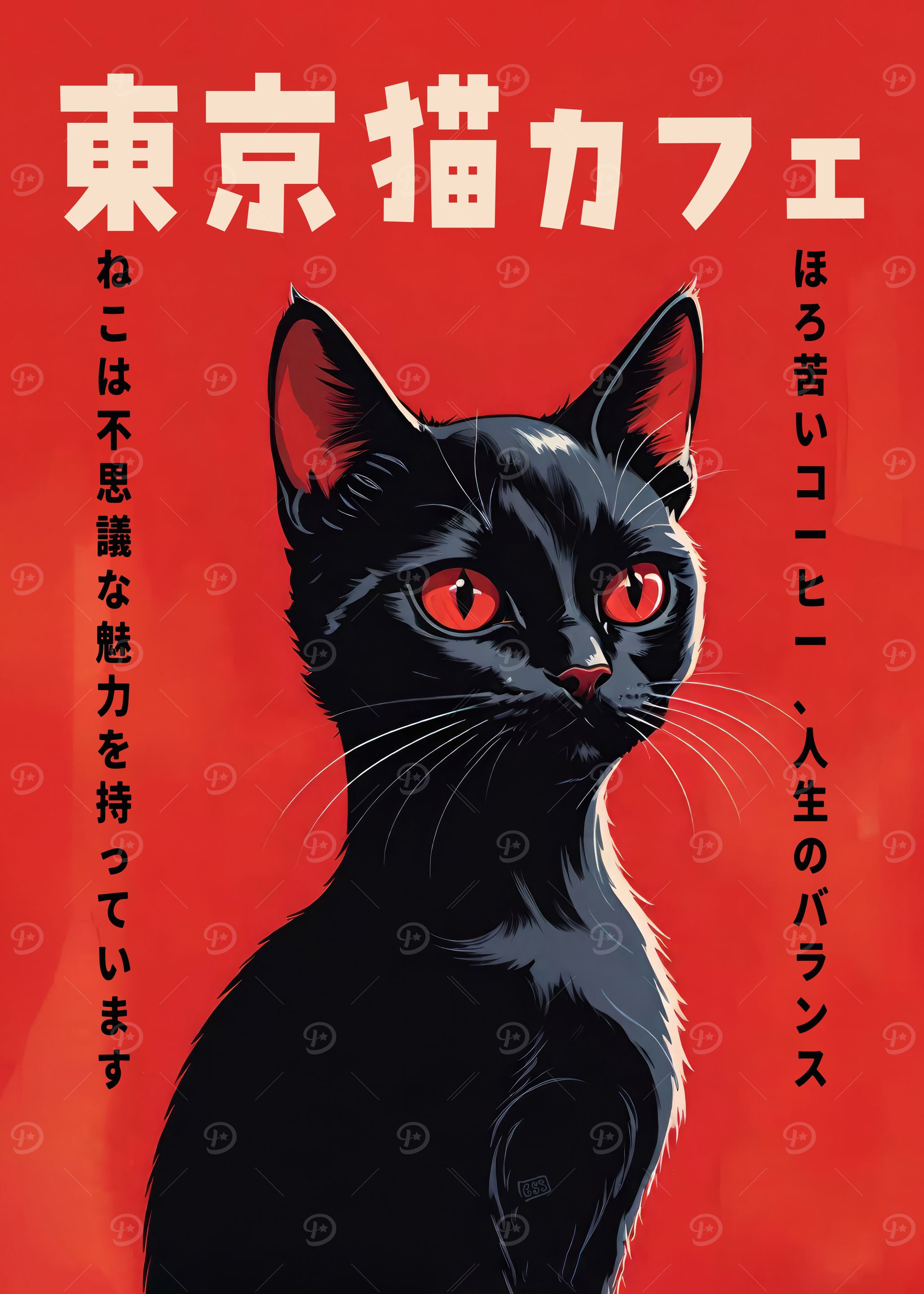 Tokyo Cat Cafe Poster