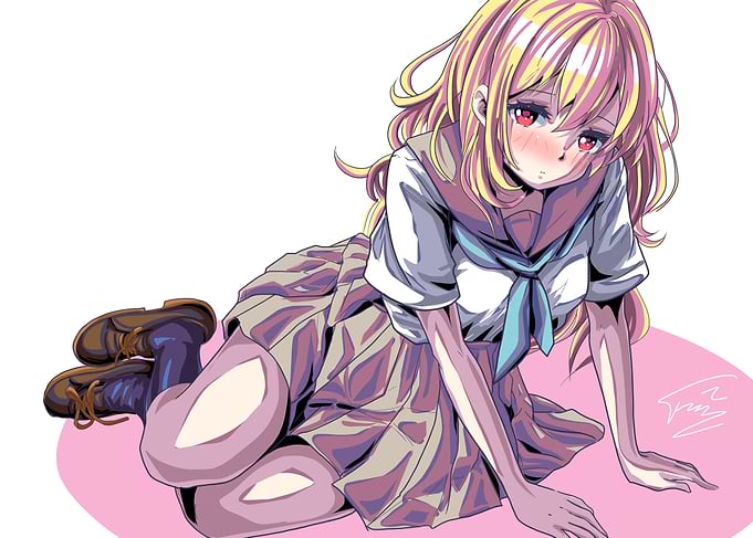 Anime Girl in School Uniform