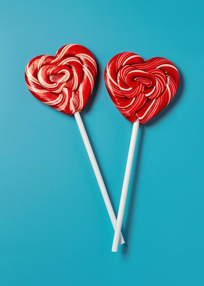 Heart-Shaped Lollipops
