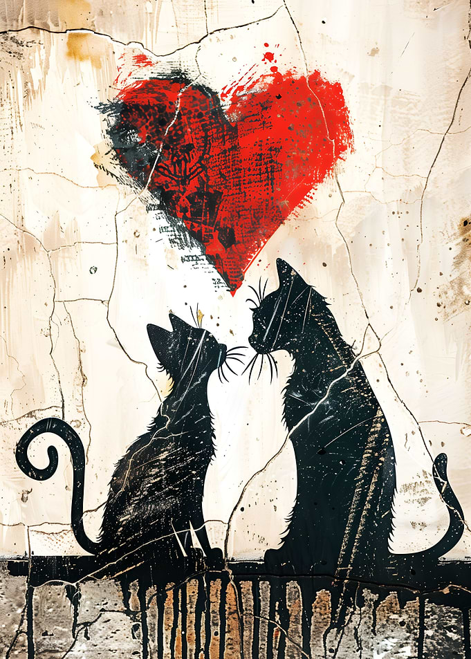 Cat Love Graffiti