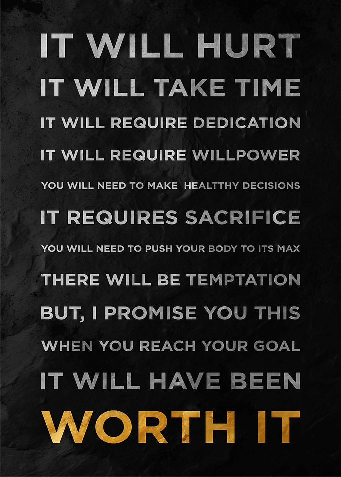 Worth It Motivational Quote