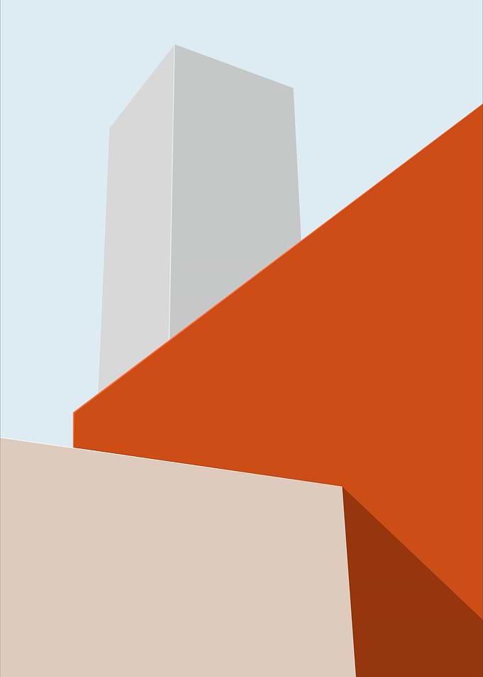 Abstract Geometric Building