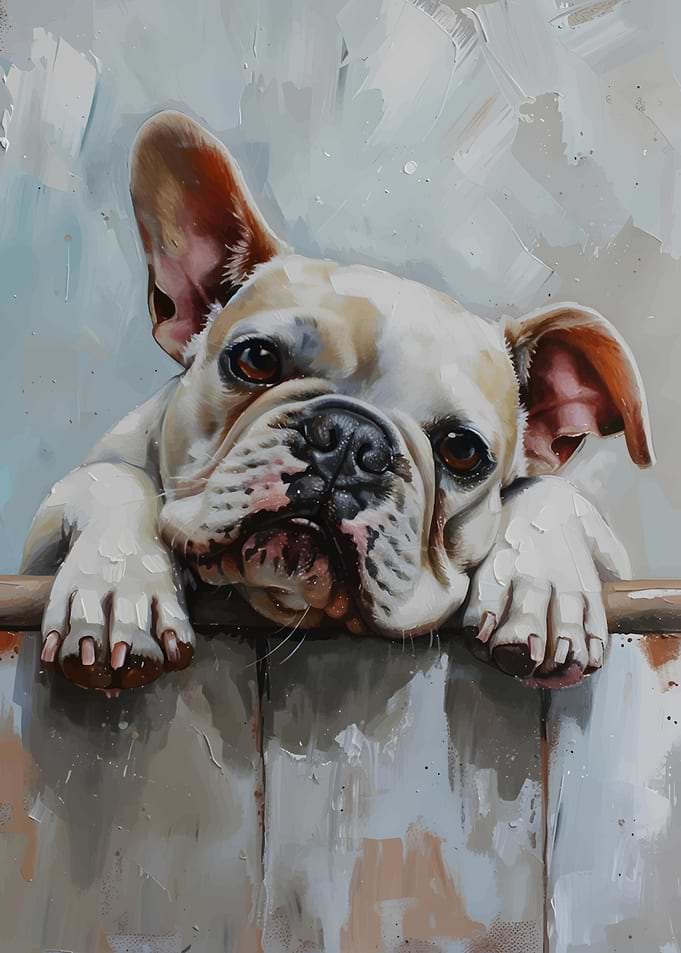 French Bulldog Painting