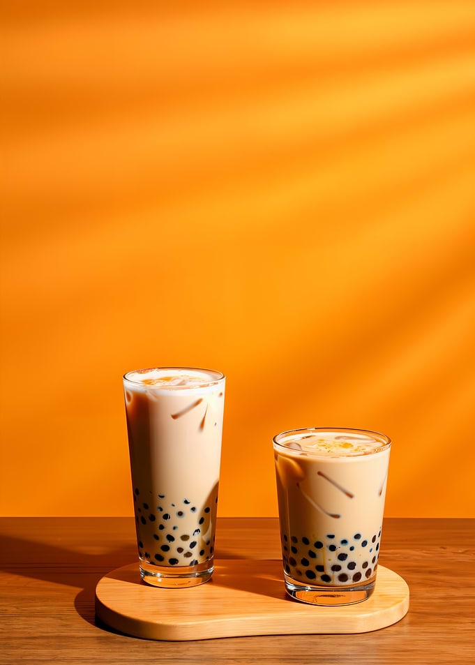 Two Glasses of Boba Tea