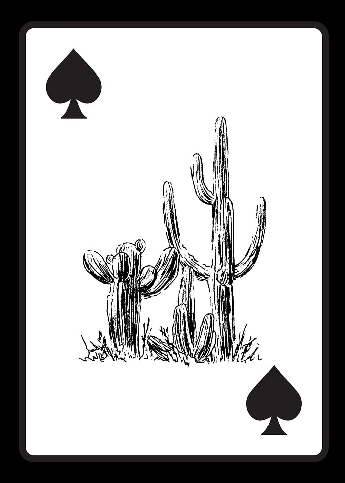 Cactus Ace of Spades