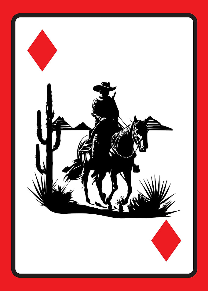 Cowboy Playing Card