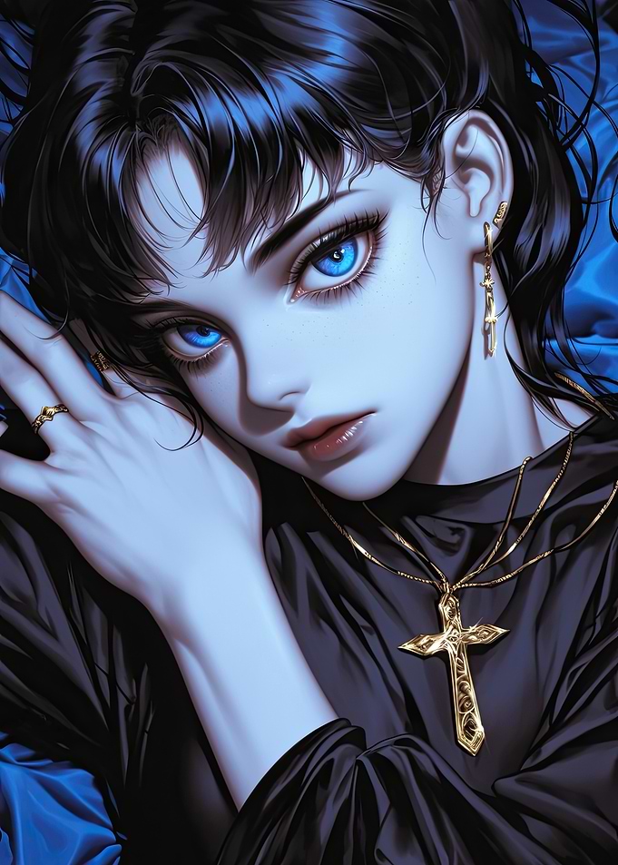 Blue Eyes Anime Girl